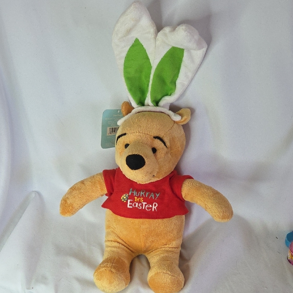 Winnie the Pooh Easter Bunny Plush Door Hanger Dandee w/ Tag